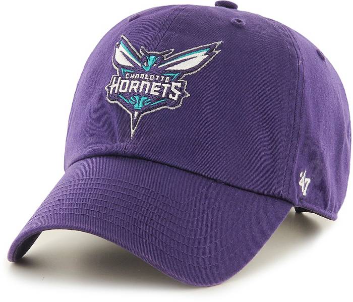 Mitchell and Ness Charlotte Hornets Team Side Fitted Hat Teal/Purple