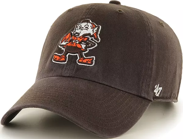 47 Men's Cleveland Browns Clean Up Throwback Brown Adjustable Hat