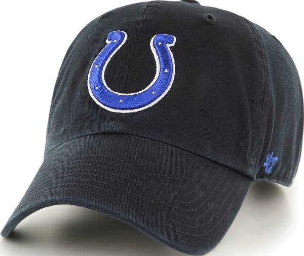 47 Men's Indianapolis Colts Clean Up Black Adjustable Hat