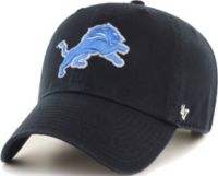 Men's '47 Black Detroit Lions Team Tonal Clean Up Adjustable Hat