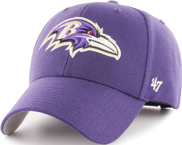 '47 Men's Baltimore Ravens Black Clean Up Adjustable Hat