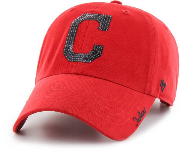 ‘47 Women's Cleveland Indians Sparkle Clean Up Red Adjustable Hat