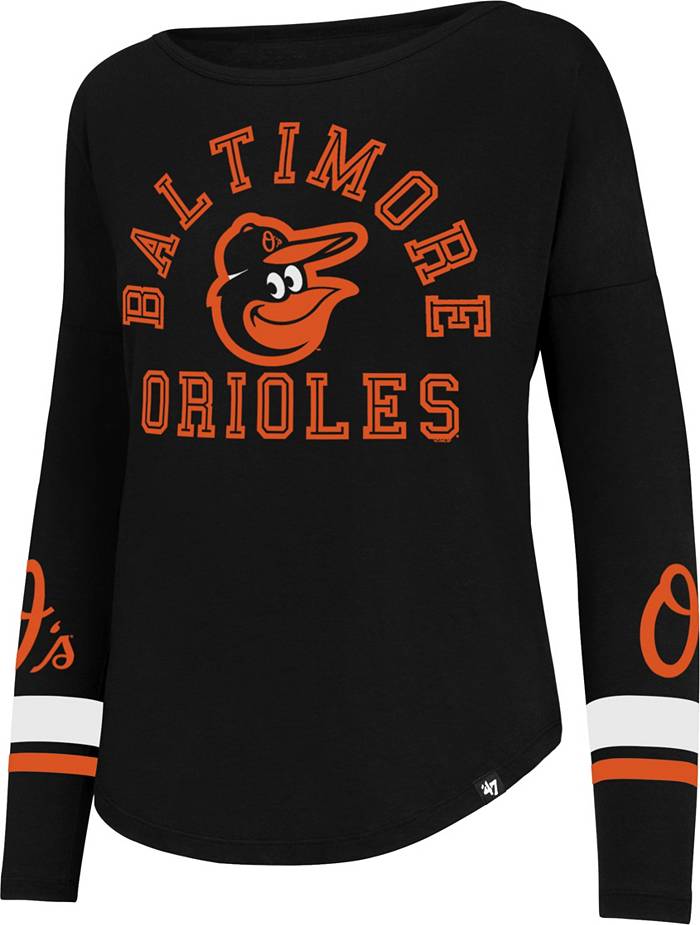 Baltimore Orioles Baseball Flag Tee Shirt Women's Large / Black
