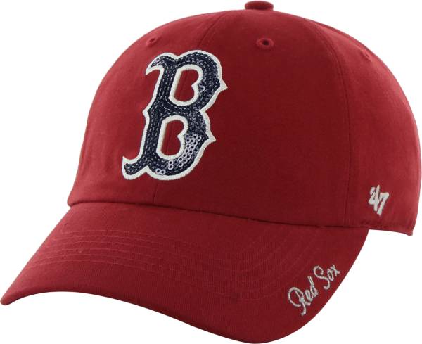 ‘47 Women's Boston Red Sox Sparkle Clean Up Red Adjustable Hat