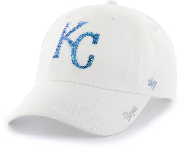 ‘47 Women's Kansas City Royals Sparkle Clean Up White Adjustable Hat