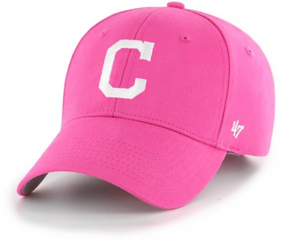 '47 Youth Girls' Cleveland Indians Basic Pink Adjustable Hat