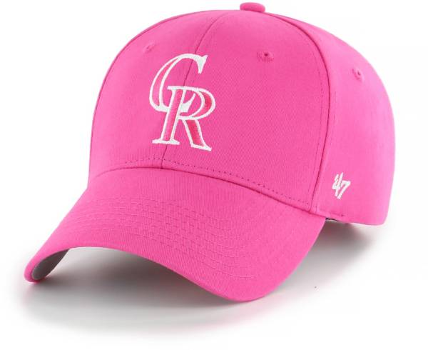 '47 Youth Girls' Colorado Rockies Basic Pink Adjustable Hat