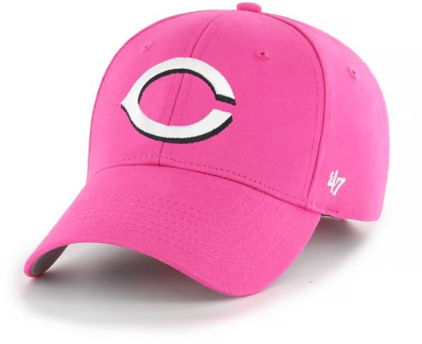 '47 Youth Girls' Cincinnati Reds Basic Pink Adjustable Hat