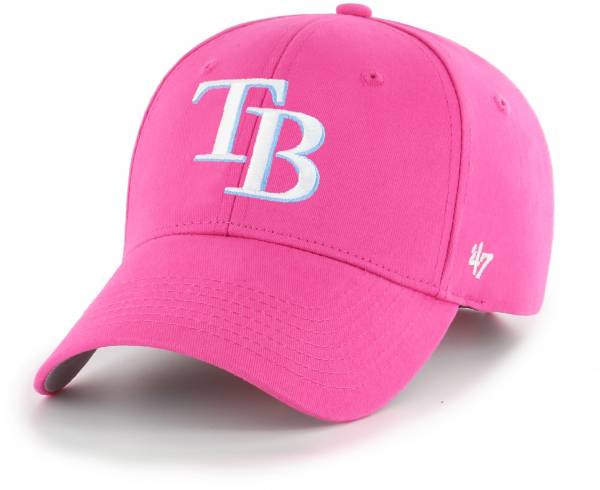 '47 Youth Girls' Tampa Bay Rays Basic Pink Adjustable Hat