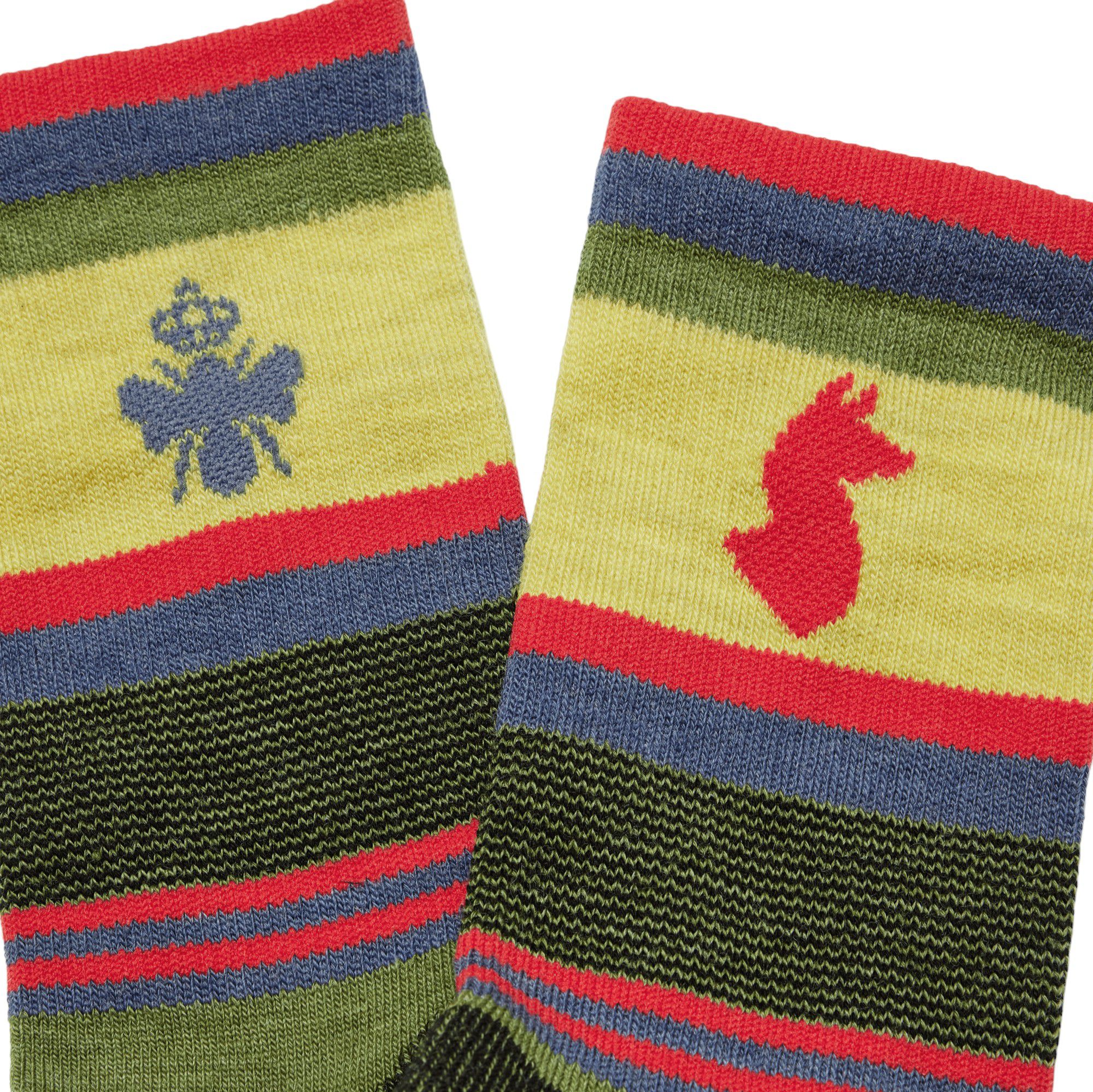 Bombas x Cotopaxi Merino Blend Multi Texture Painterly Stripes Hiking Calf Socks product image
