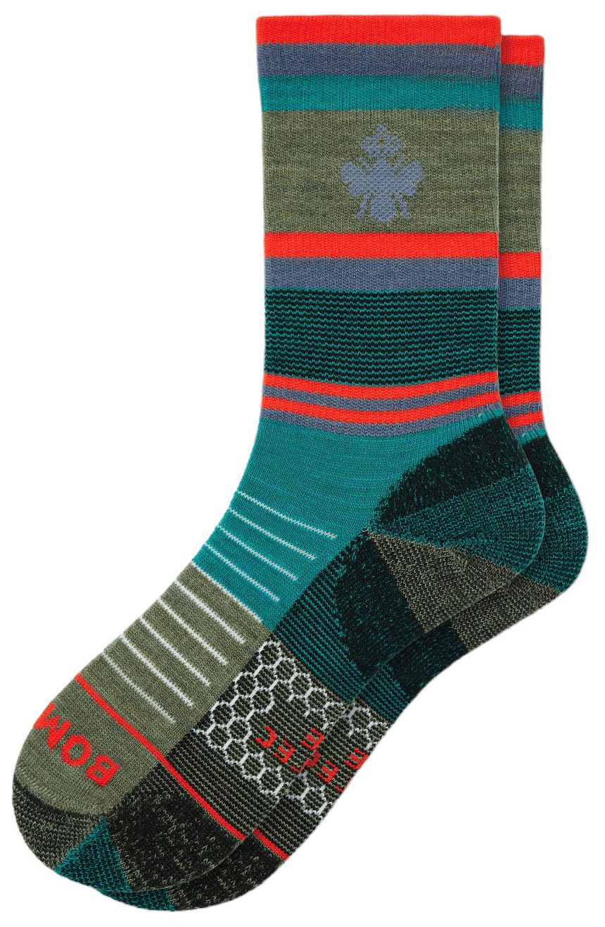 Bombas x Cotopaxi Merino Blend Multi Texture Painterly Stripes Hiking Calf Socks product image