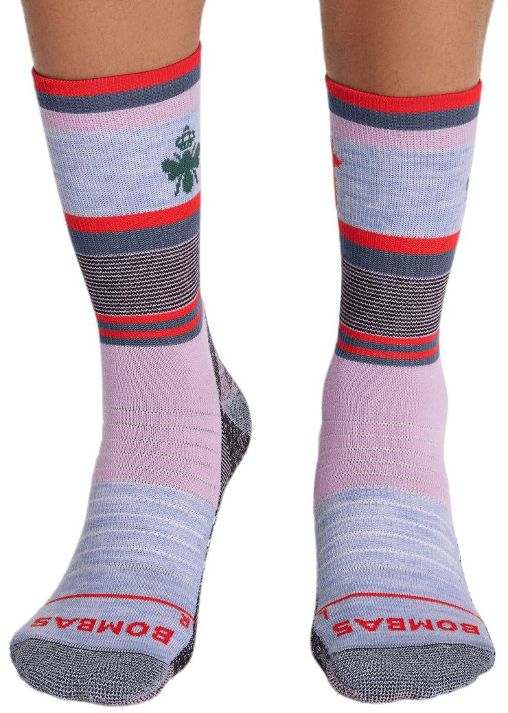 Bombas x Cotopaxi Merino Blend Multi Texture Painterly Stripes Hiking Calf Socks product image