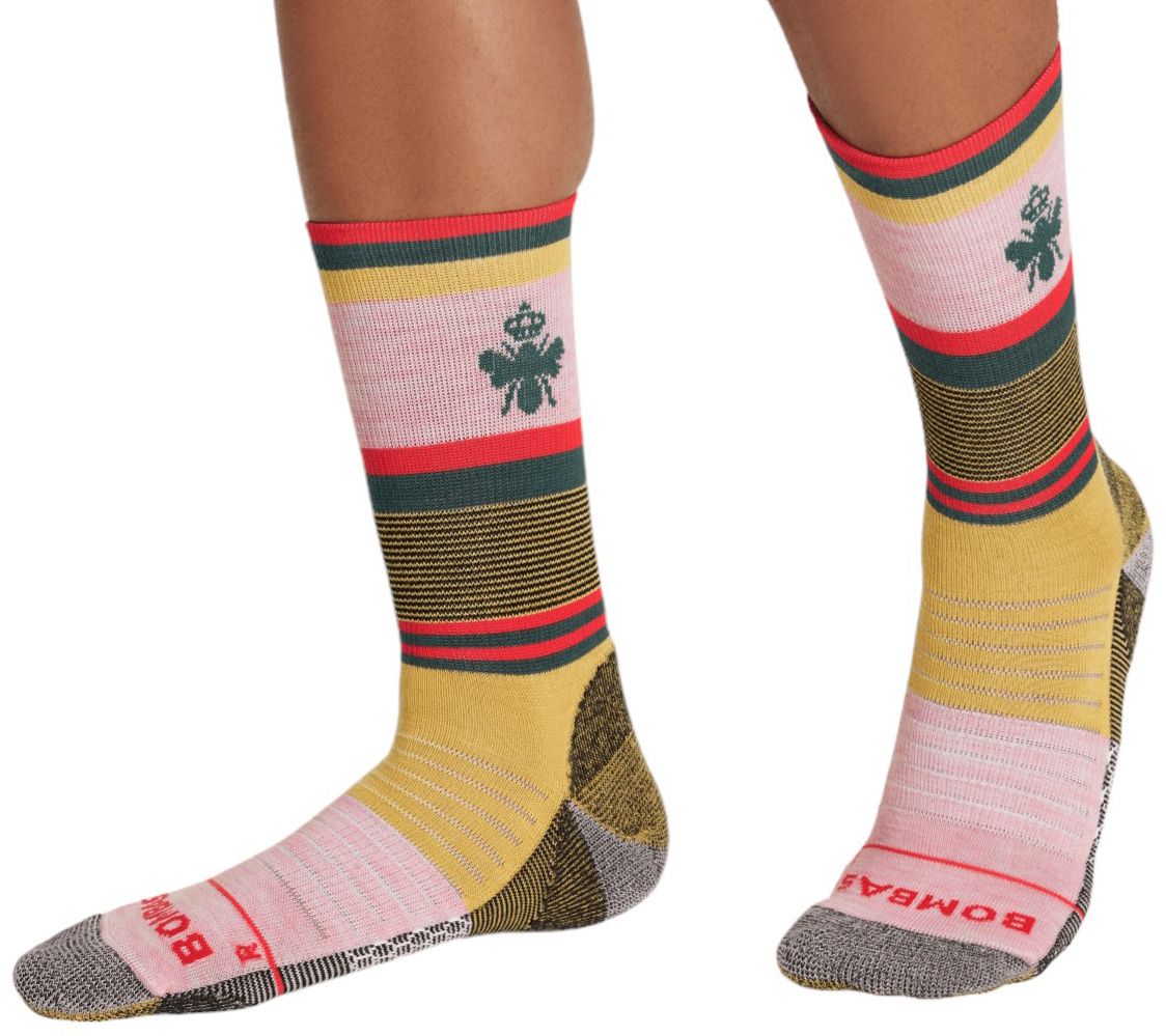 Bombas x Cotopaxi Merino Blend Multi Texture Painterly Stripes Hiking Calf Socks product image
