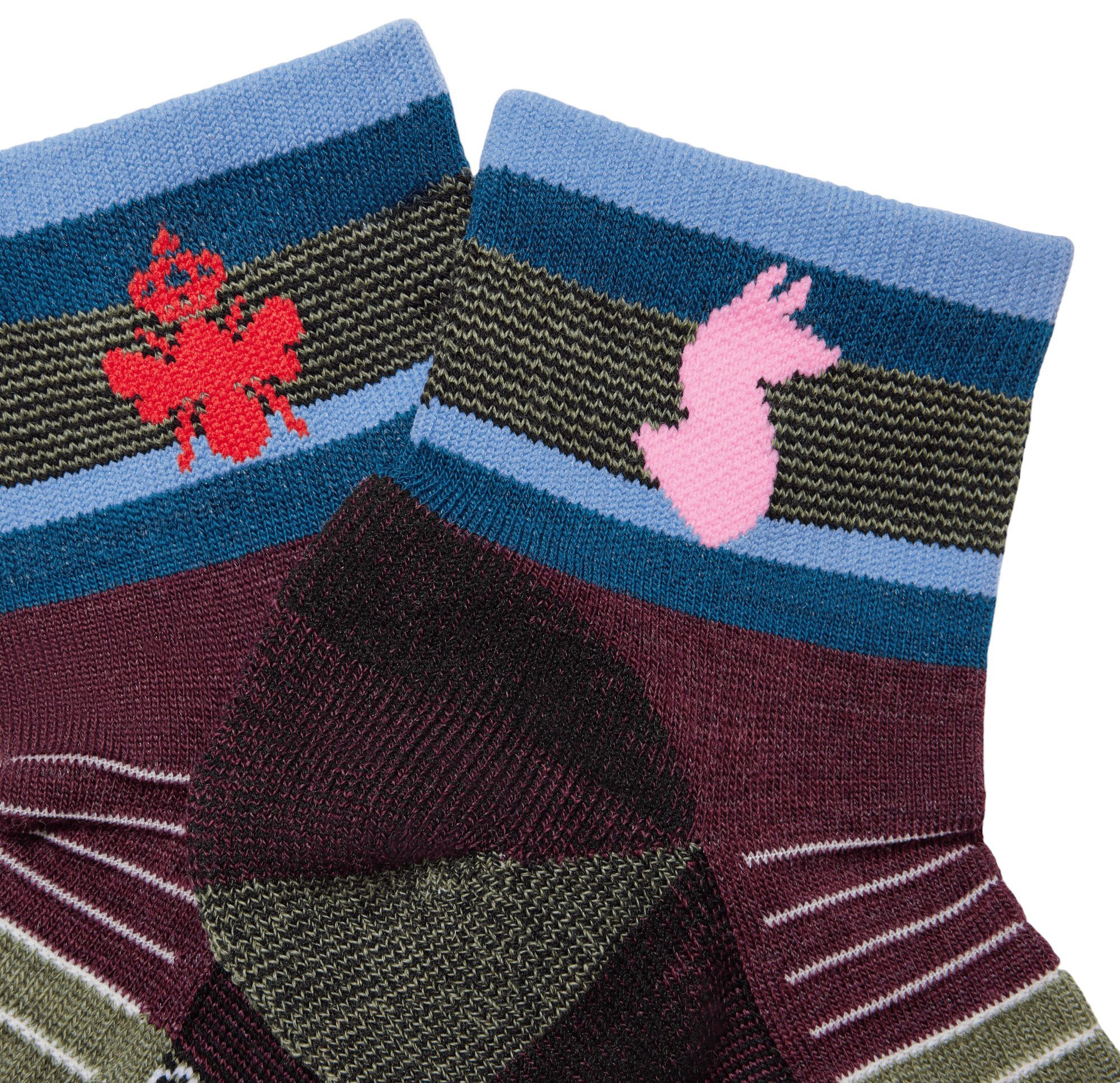 Bombas x Cotopaxi Merino Blend Multi Texture Painterly Stripes Hiking Quarter product image