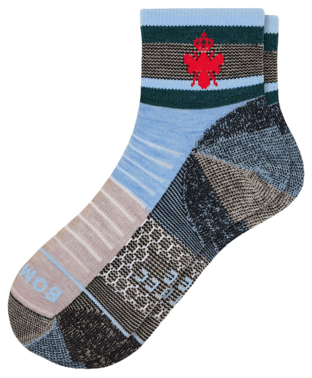 Bombas x Cotopaxi Merino Blend Multi Texture Painterly Stripes Hiking Quarter product image
