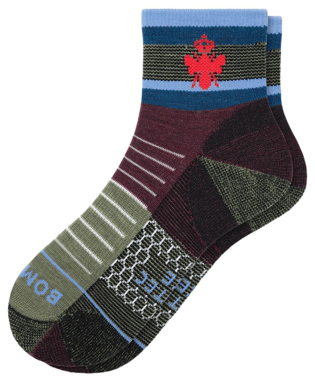 Bombas x Cotopaxi Merino Blend Multi Texture Painterly Stripes Hiking Quarter product image