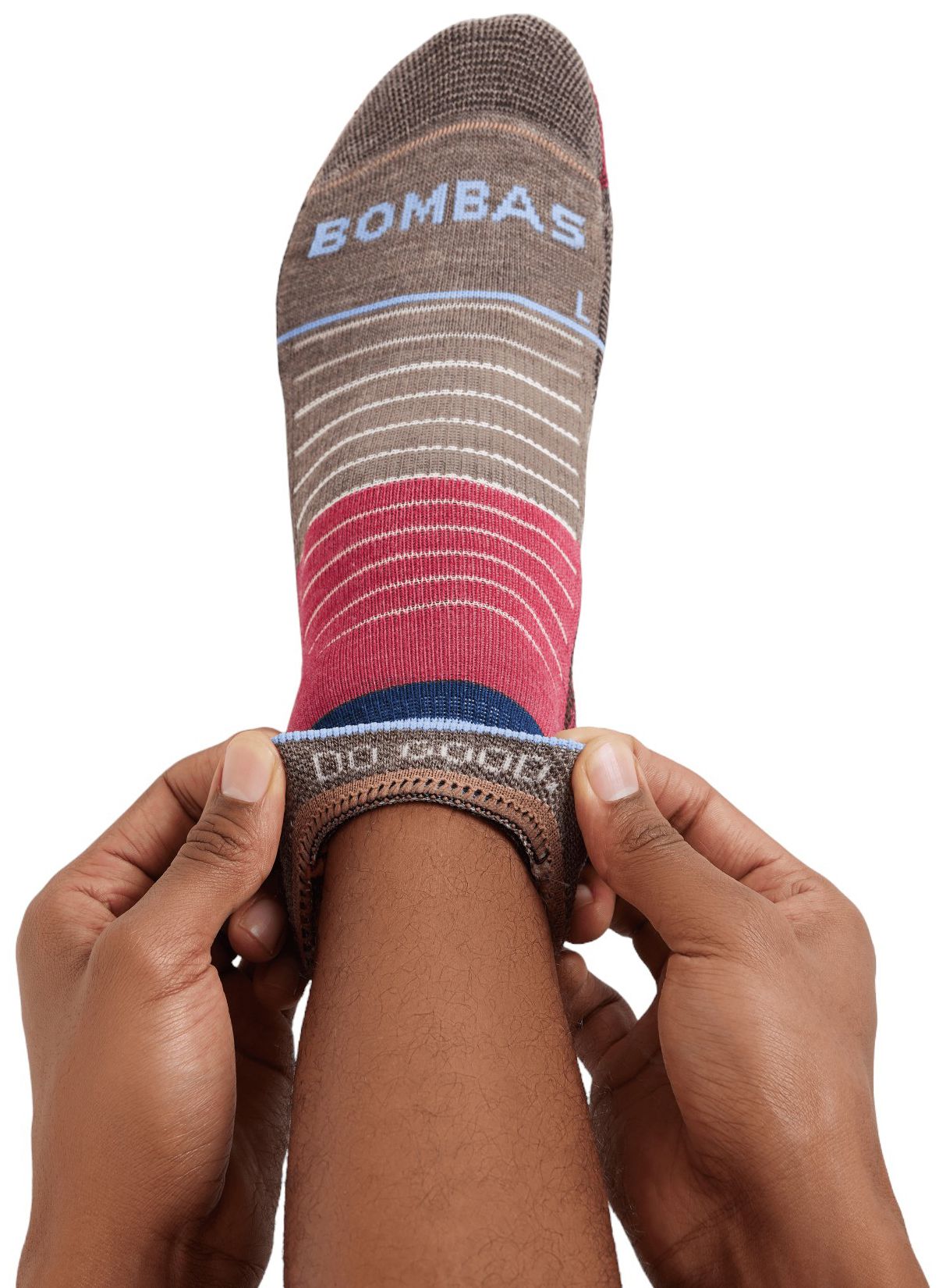 Bombas x Cotopaxi Merino Blend Multi Texture Painterly Stripes Hiking Quarter product image