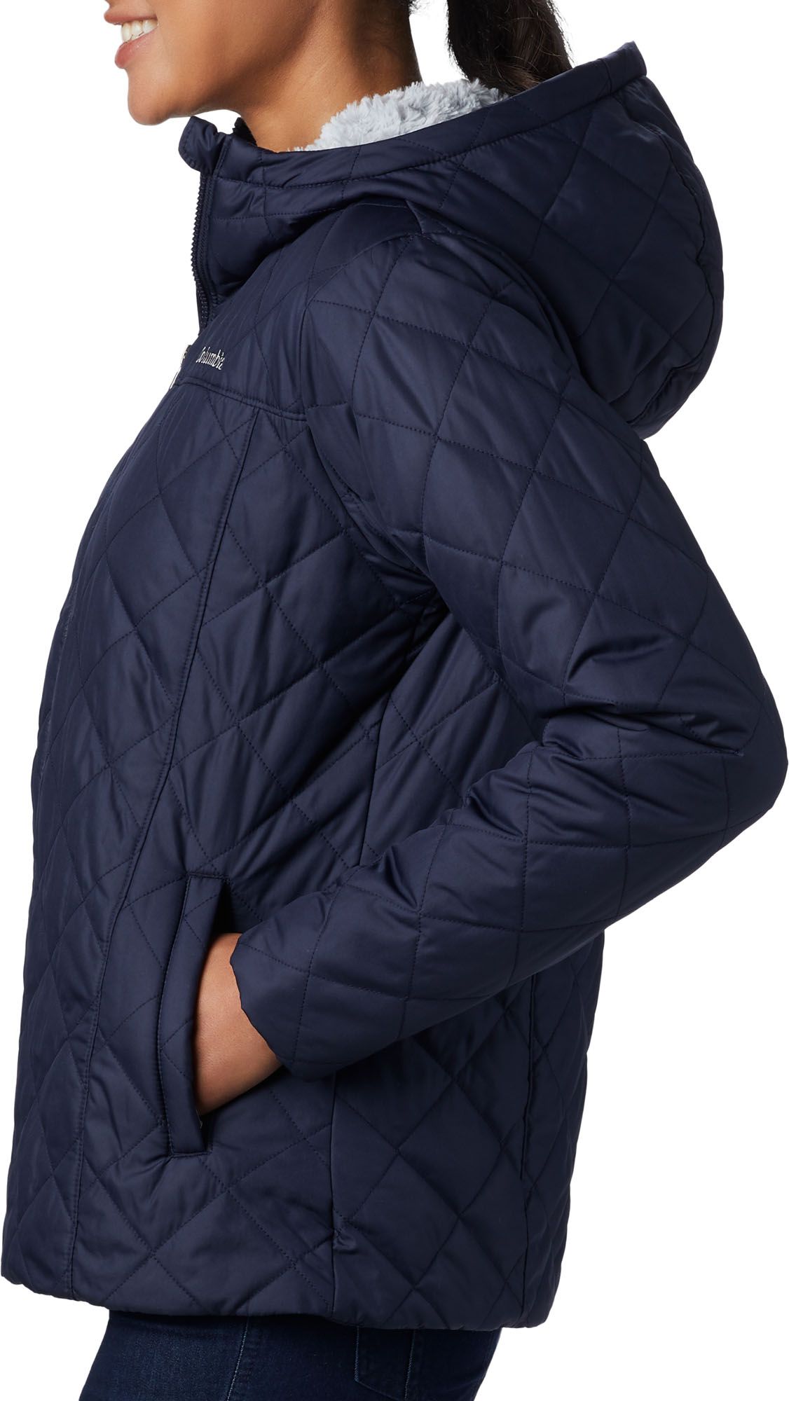 columbia copper crest hooded quilted jacket