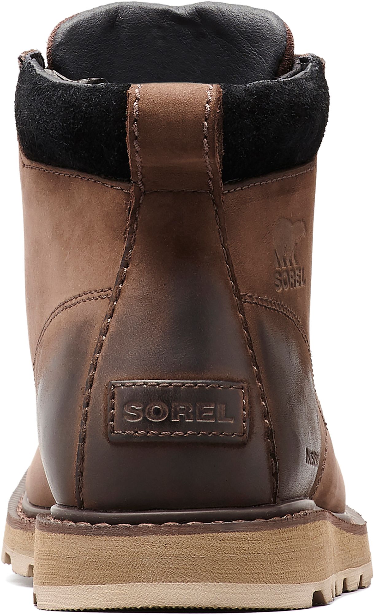 sorel men's madson moc toe waterproof