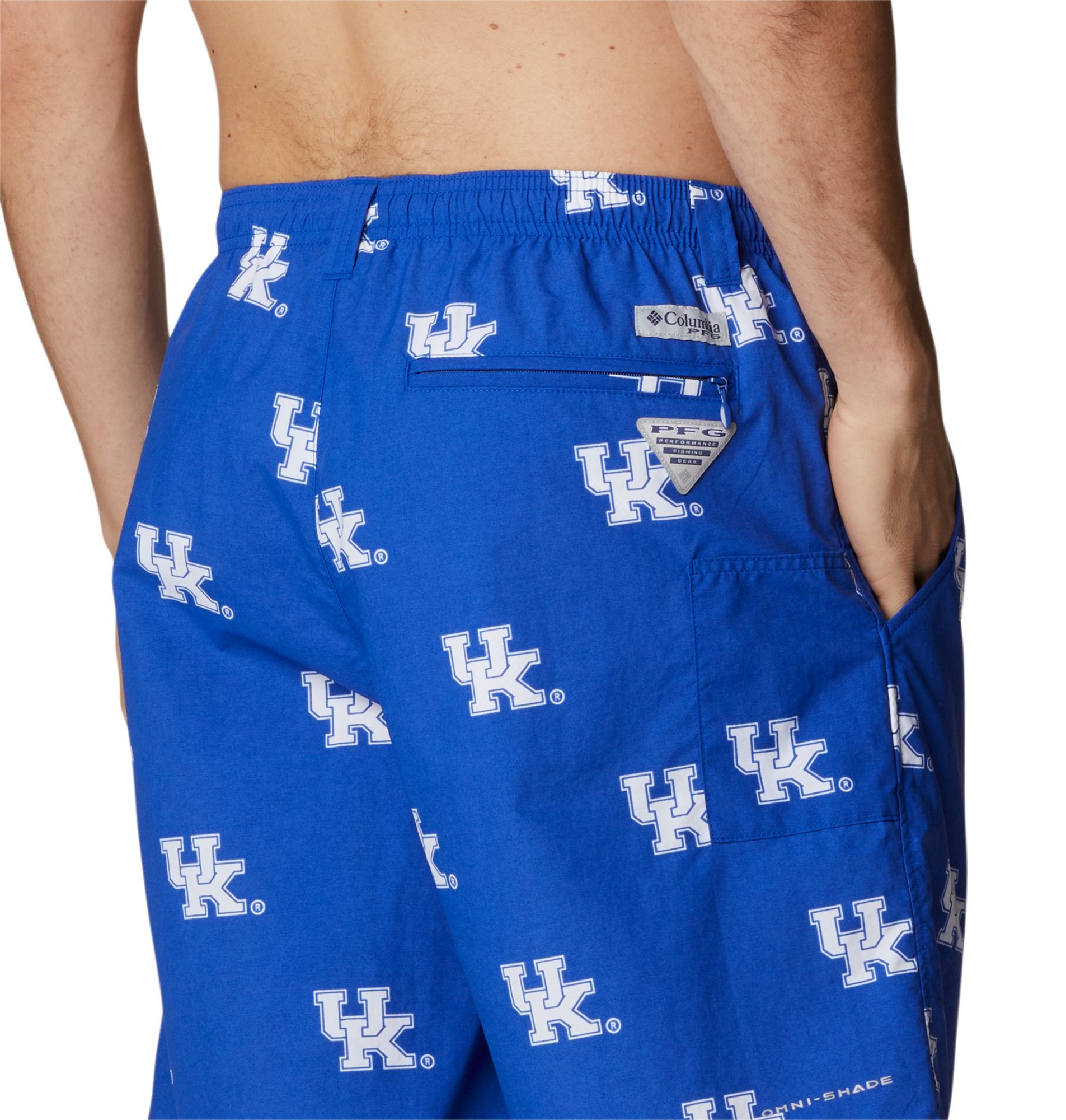 Columbia Men's Kentucky Wildcats Royal Blue Backcast Performance Shorts