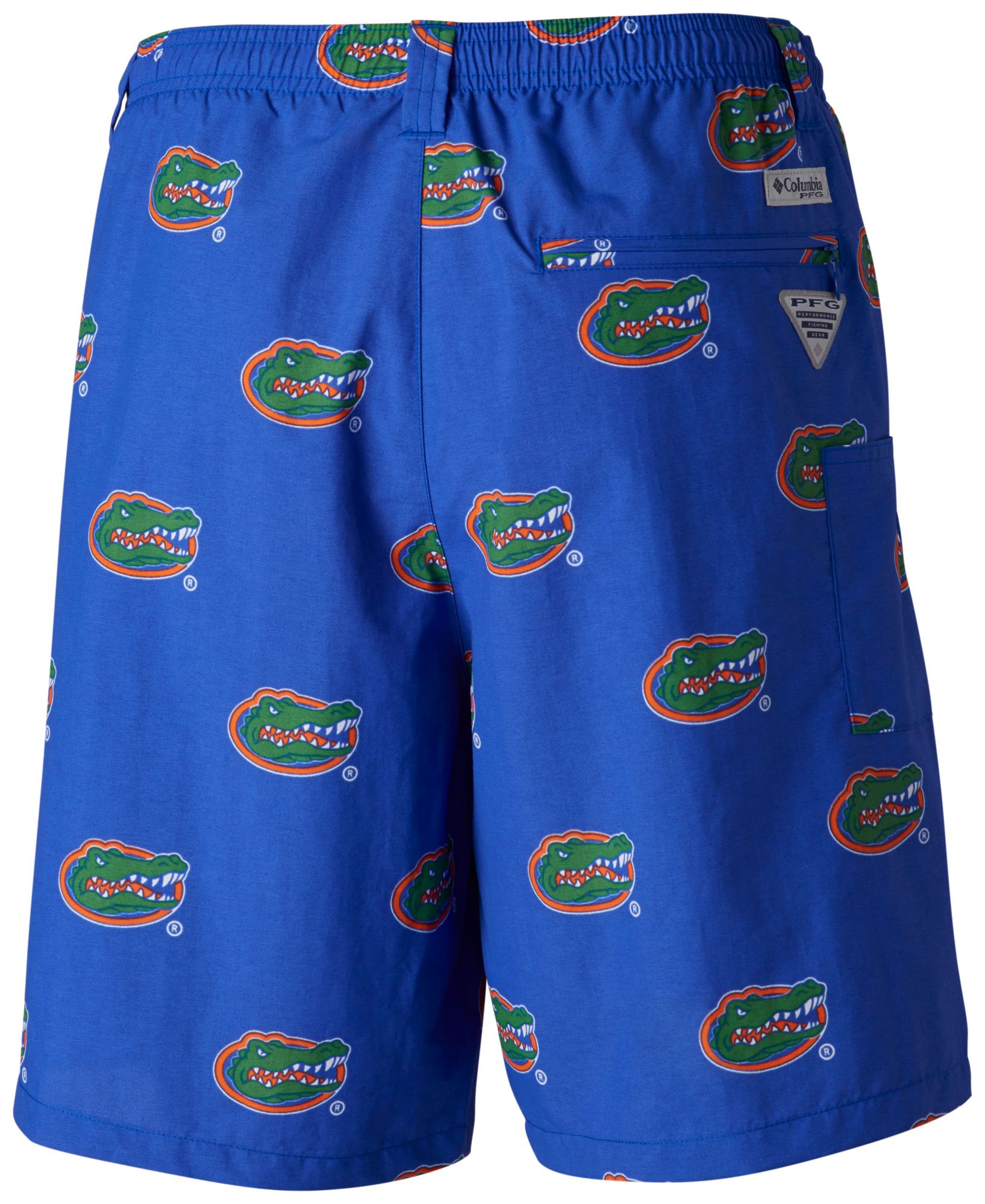 Columbia Men's Florida Gators Blue Backcast II Printed Performance Shorts