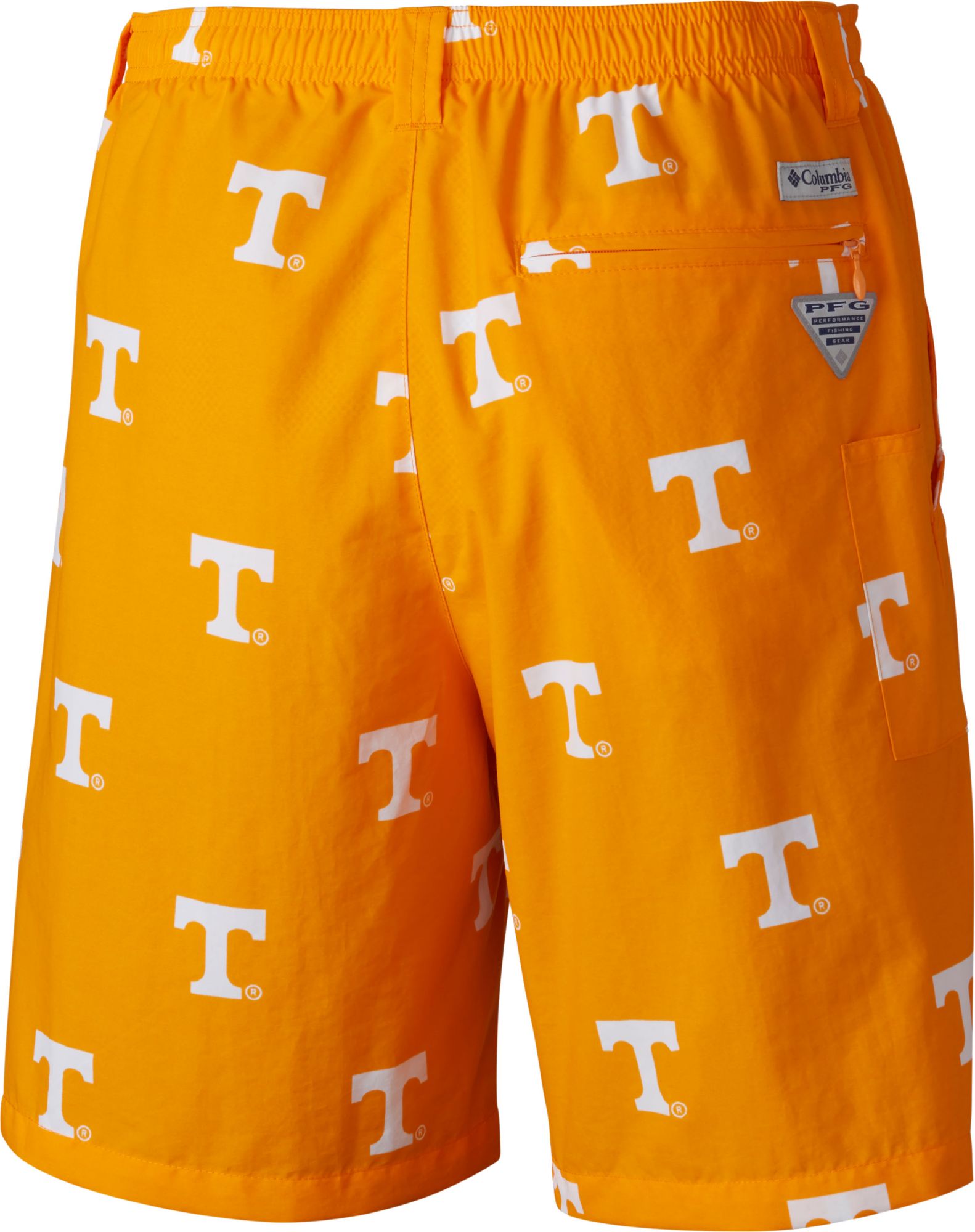 Columbia Men's Tennessee Volunteers Tennesse Orange  Backcast II Printed Performance Shorts