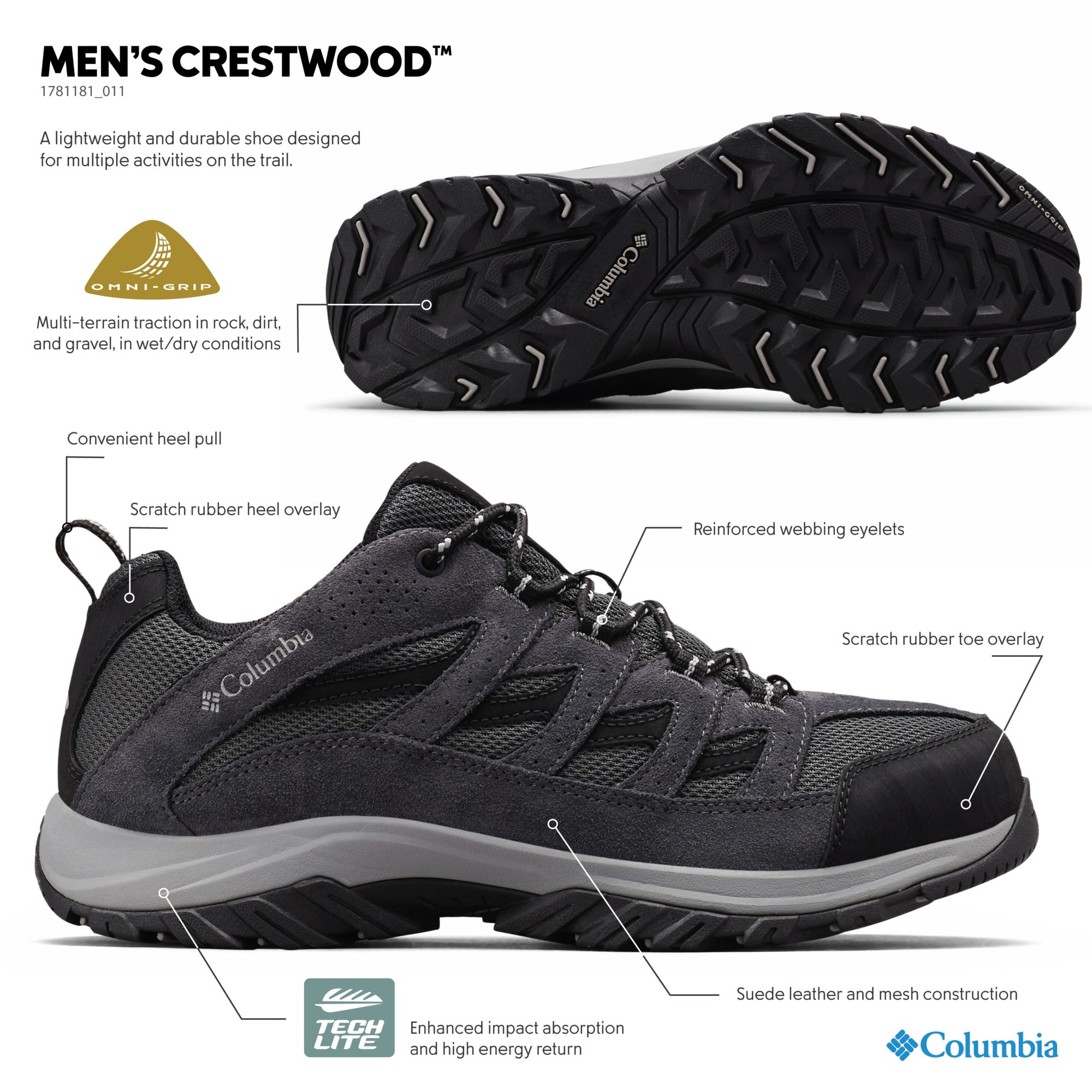 Columbia Men's Crestwood Hiking Shoes product image