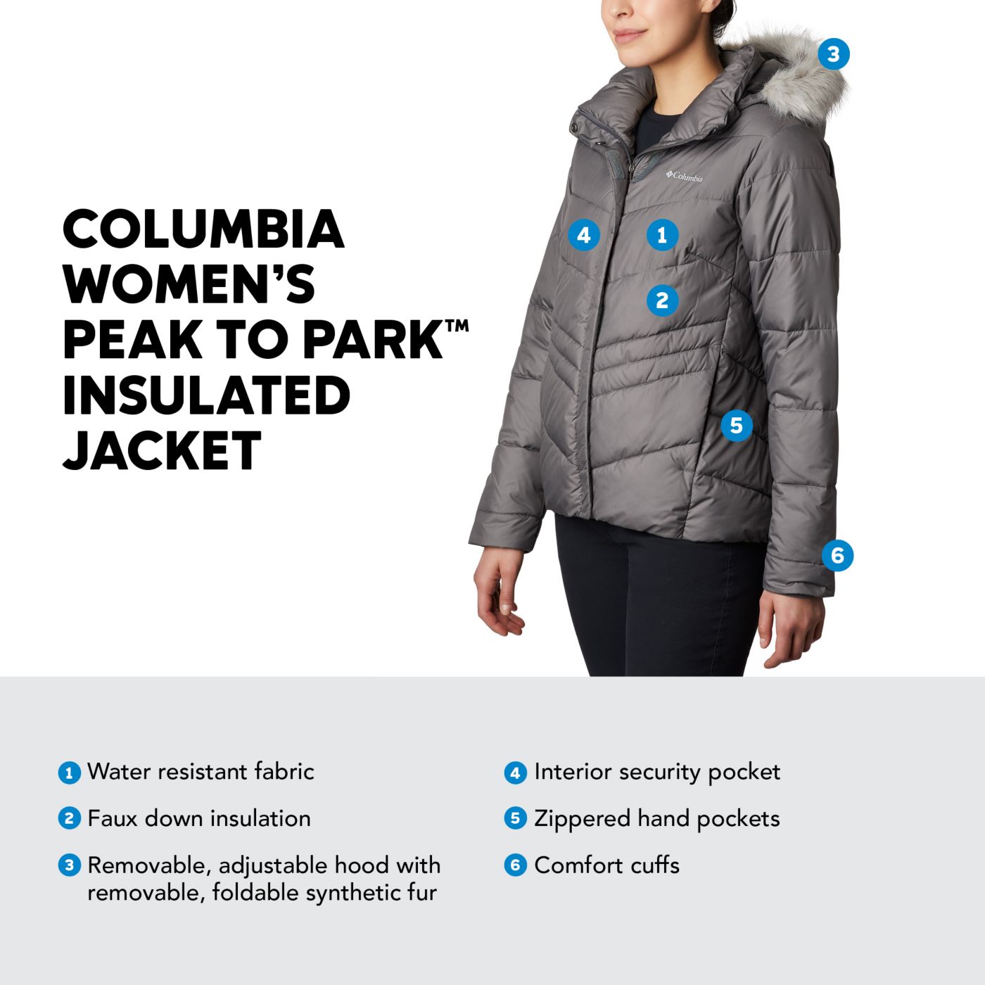 Columbia Peak to Park Insulated Jacket - store NWOT