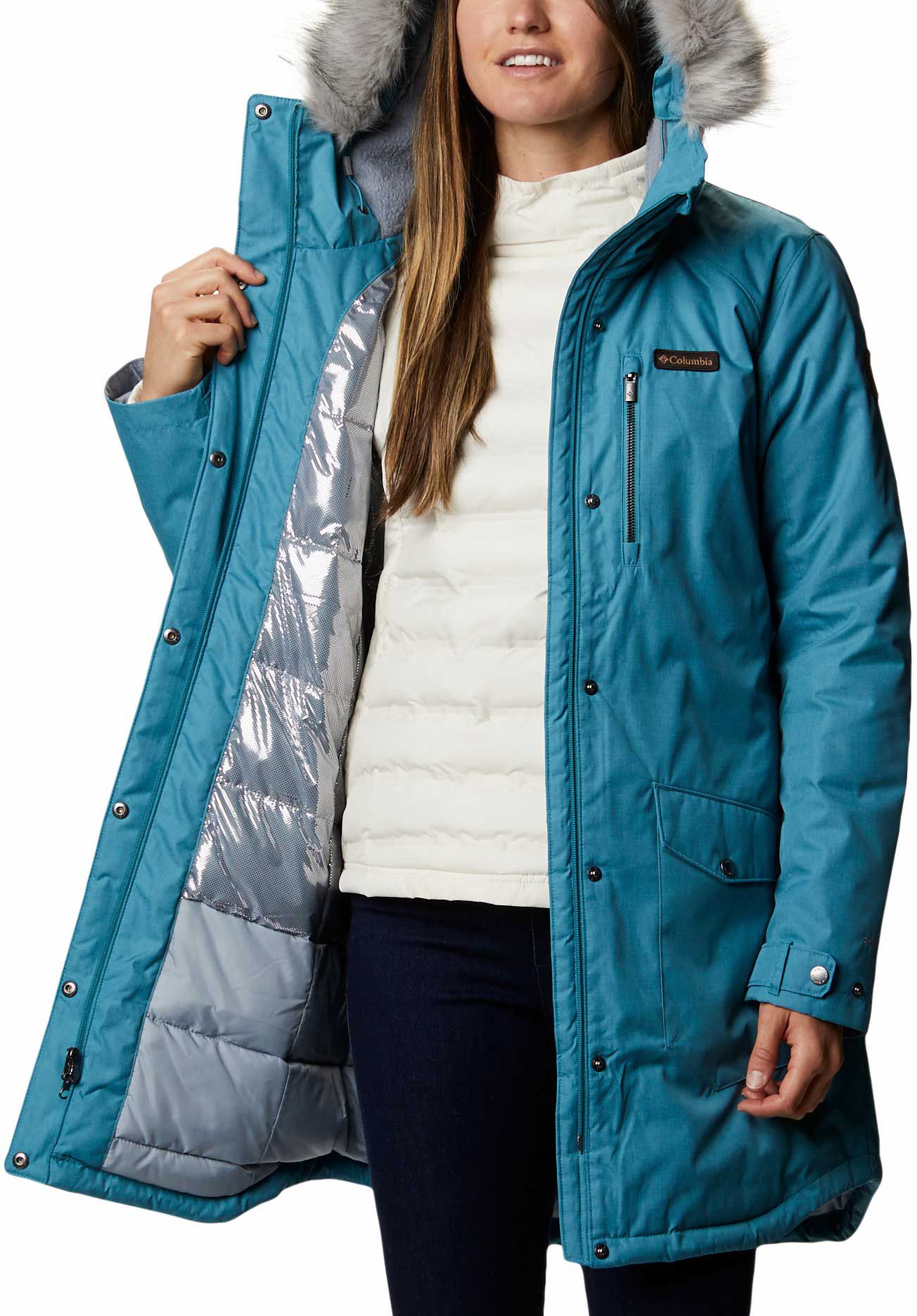 columbia sportswear women's suttle mountain long insulated jacket
