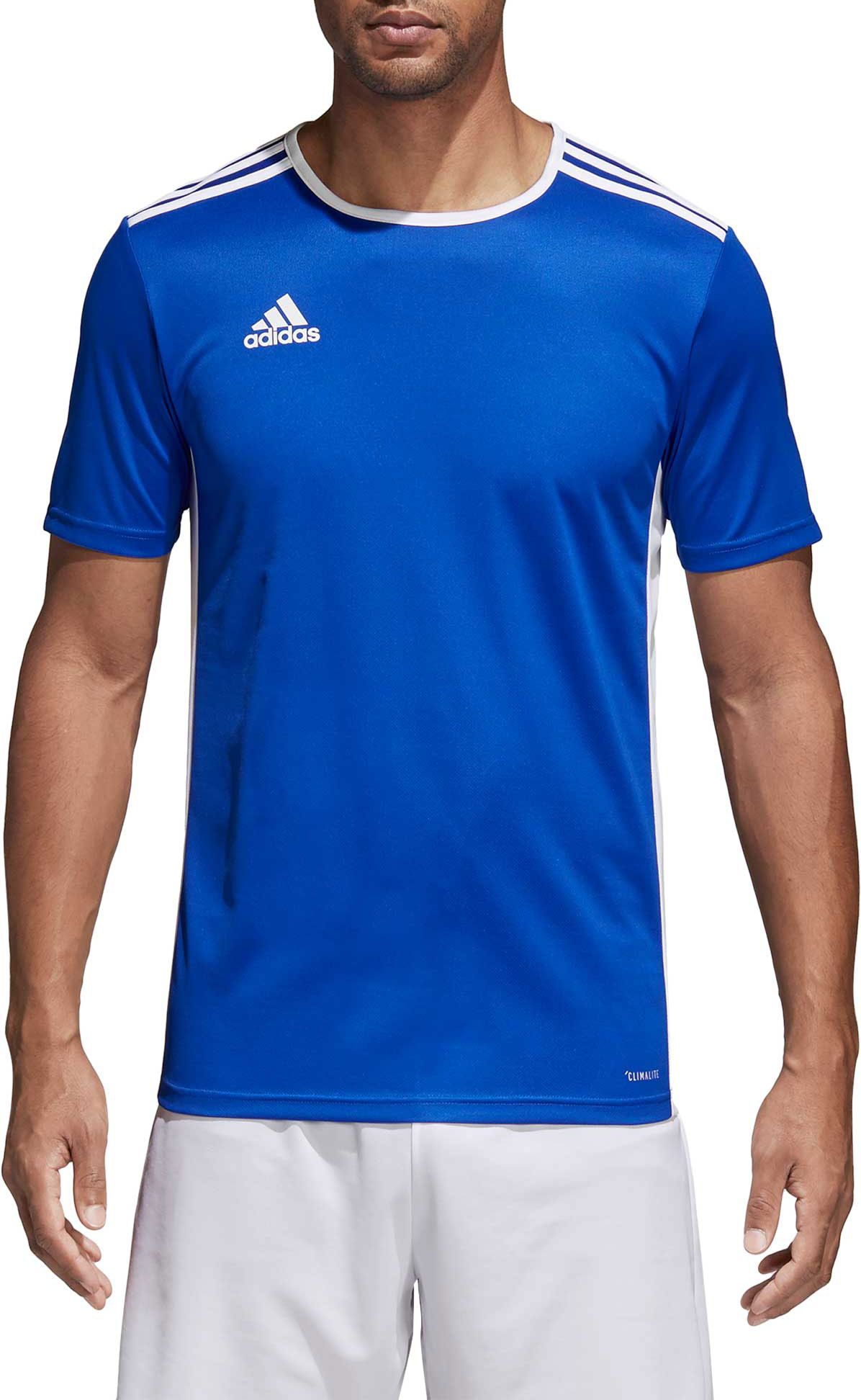 blue soccer jersey