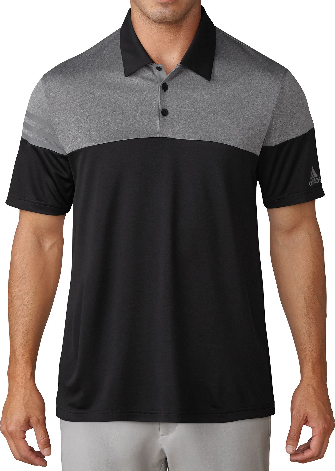 adidas Men's 3-Stripes Heather Block Golf Polo | DICK'S Sporting Goods