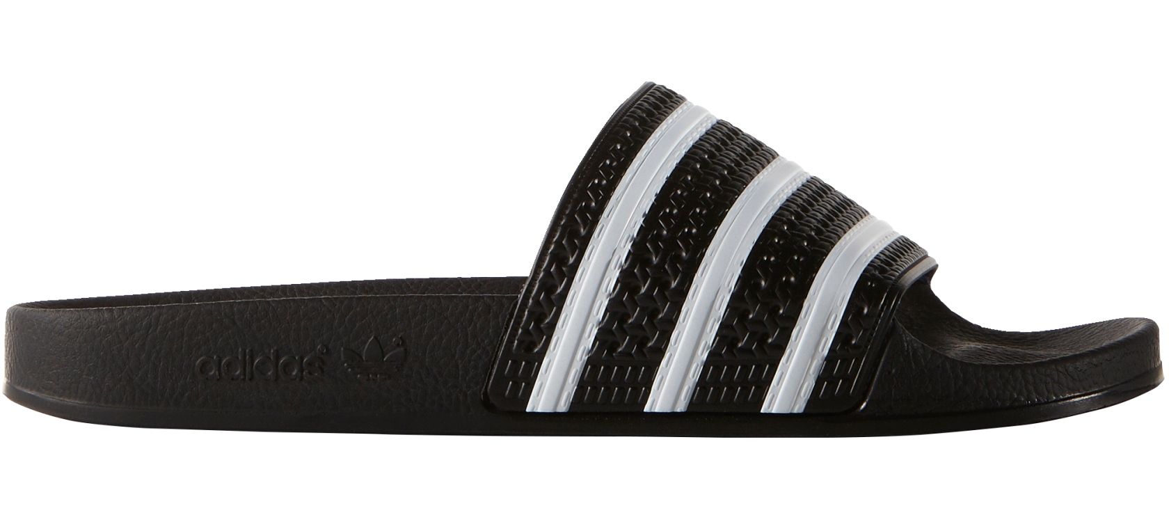 black adidas flip flops
