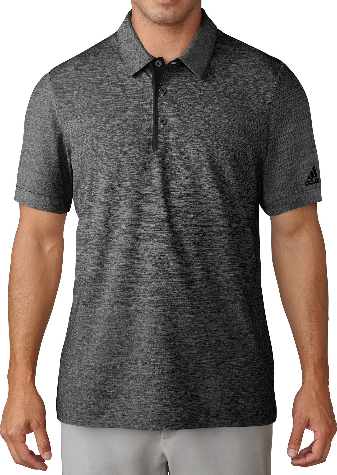 adidas men's drive novelty heather golf polo