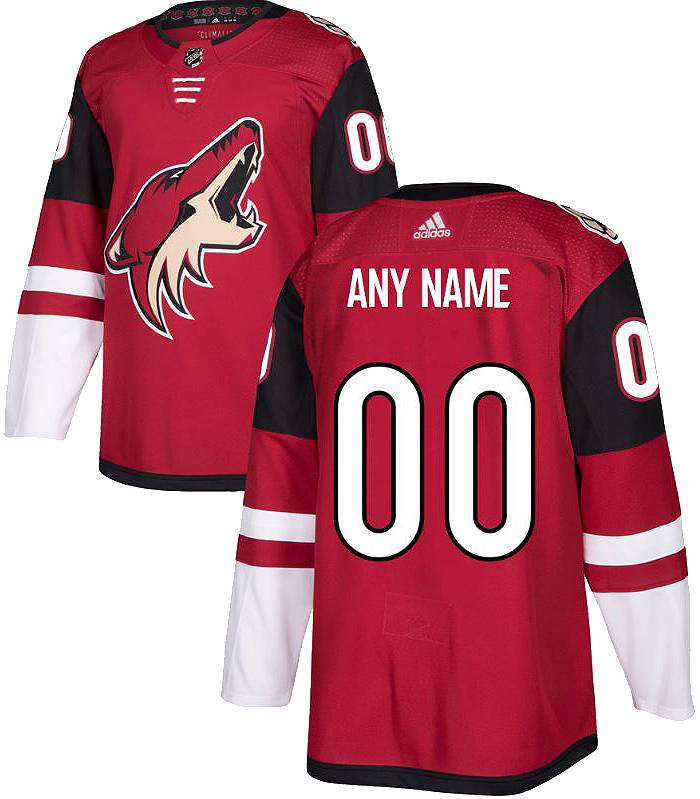 ANY NAME AND NUMBER ARIZONA COYOTES REVERSE RETRO AUTHENTIC ADIDAS