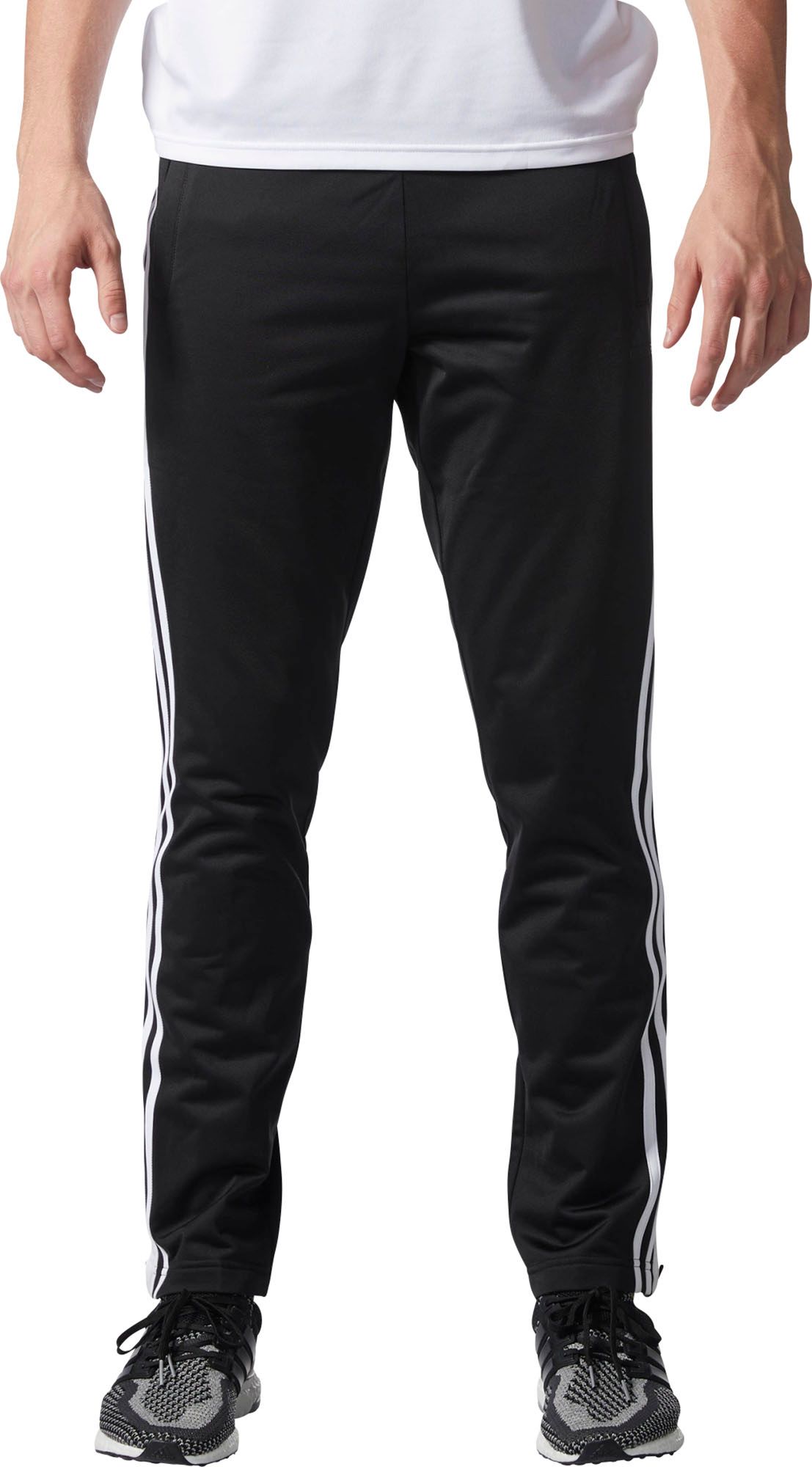 adidas men's essentials tapered zipper pants