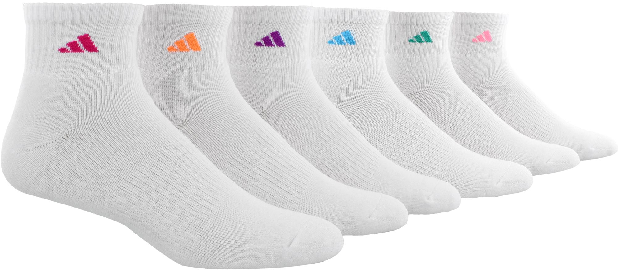 adidas women's 6 pack crew socks