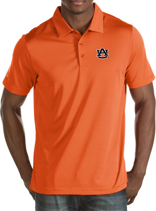 Antigua Men's Auburn Tigers Orange Quest Polo