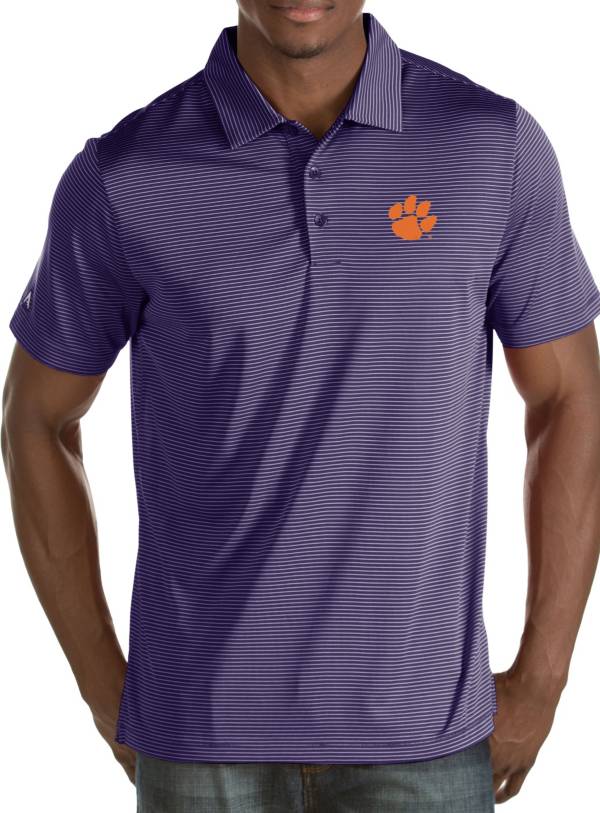 Antigua Men's Clemson Tigers Regalia Quest Polo