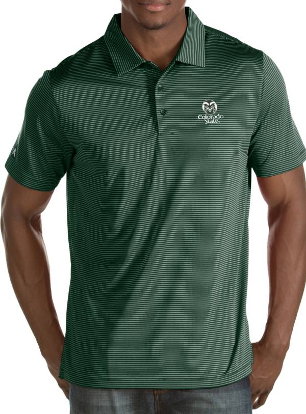 Antigua Men's Colorado State Rams Green Quest Polo