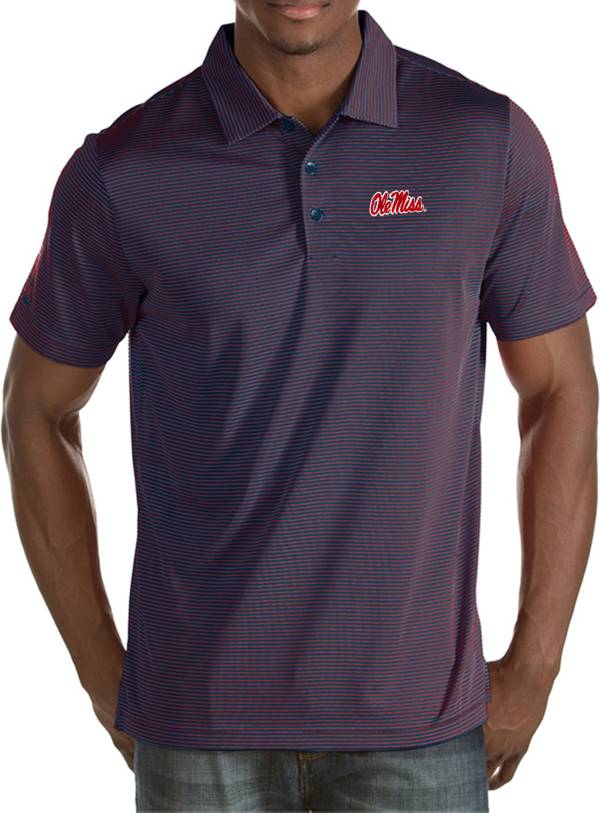 Antigua Men's Ole Miss Rebels Red Quest Polo