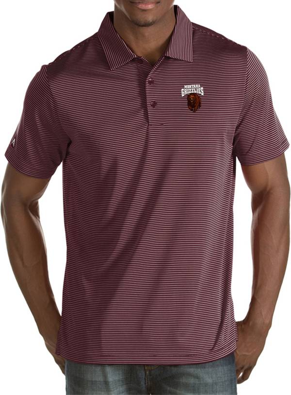 Antigua Men's Montana Grizzlies Maroon Quest Polo