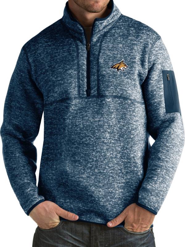 Antigua Men's Montana State Bobcats Blue Fortune Pullover Jacket product image
