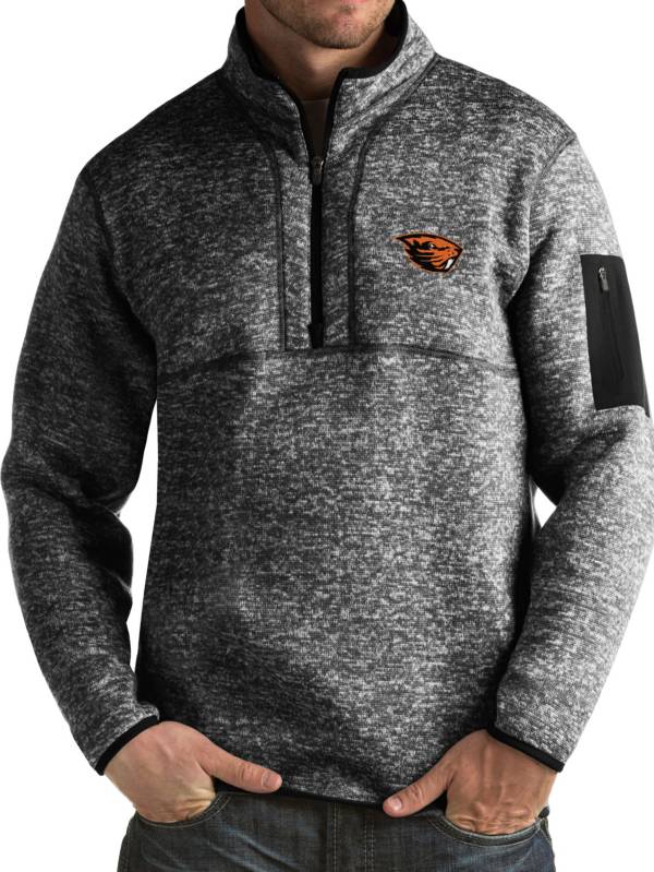 Antigua Men's Oregon State Beavers Black Fortune Pullover Jacket product image