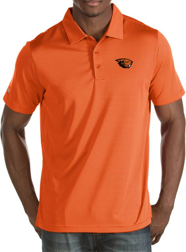 Antigua Men's Oregon State Beavers Orange Quest Polo