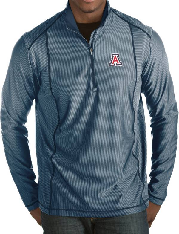 Antigua Men's Arizona Wildcats Navy Tempo Half-Zip Pullover
