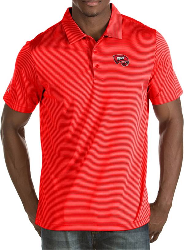 Antigua Men's Western Kentucky Hilltoppers Red Quest Polo