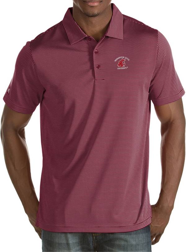 Antigua Men's Washington State Cougars Crimson Quest Polo