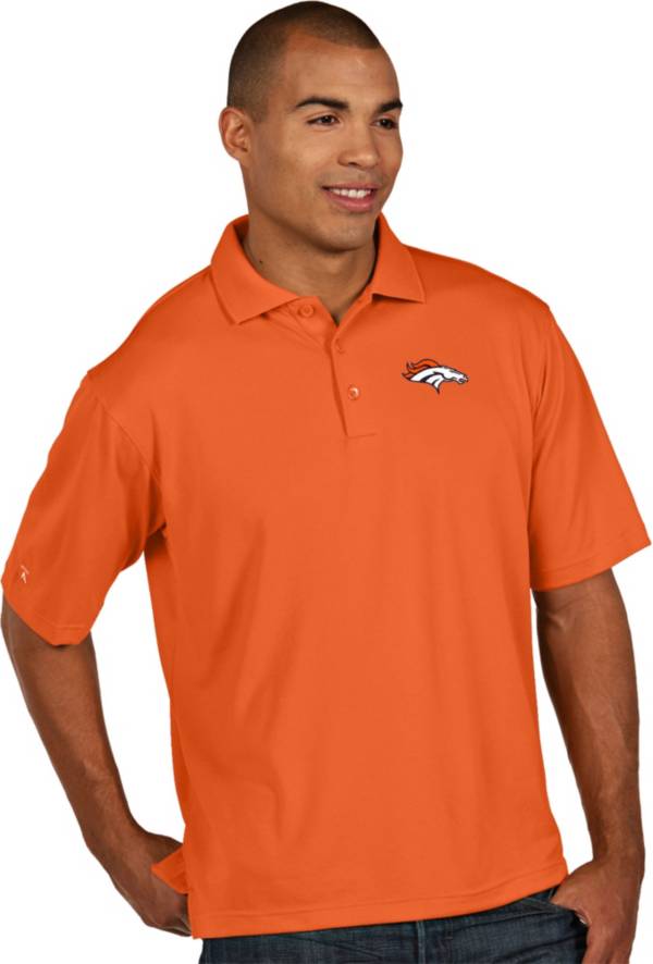 Antigua Men's Denver Broncos Pique Xtra-Lite Orange Polo | DICK'S Sporting Goods
