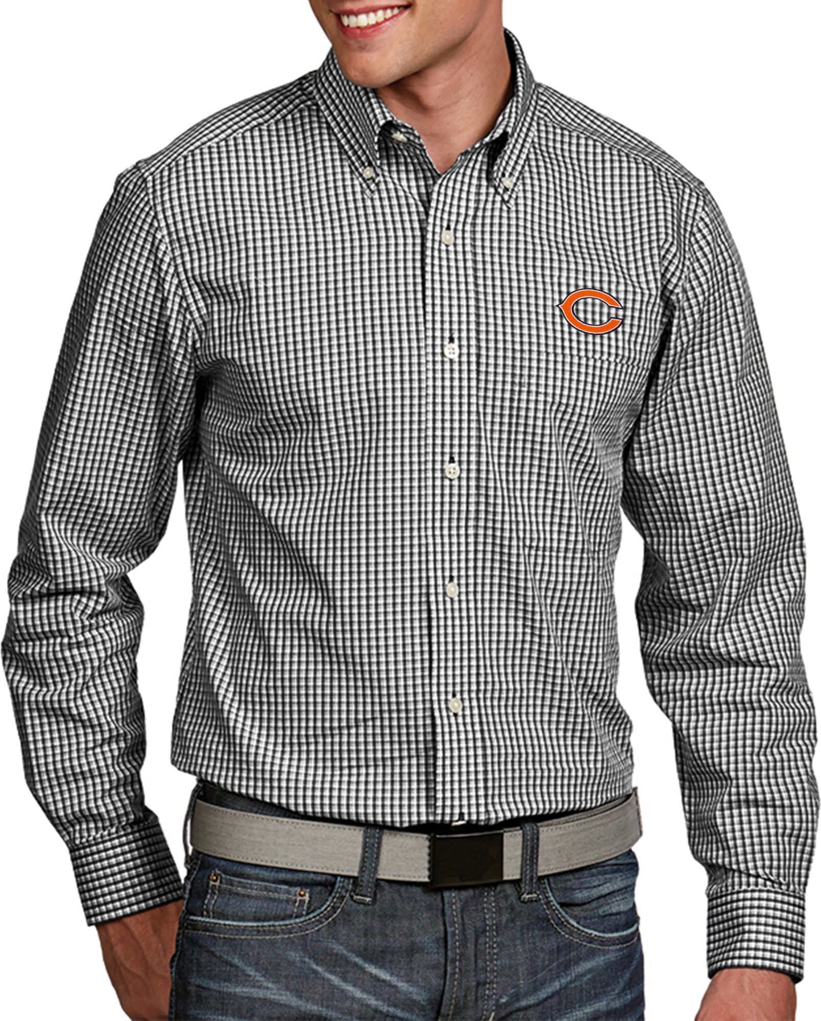 chicago bears button up shirt