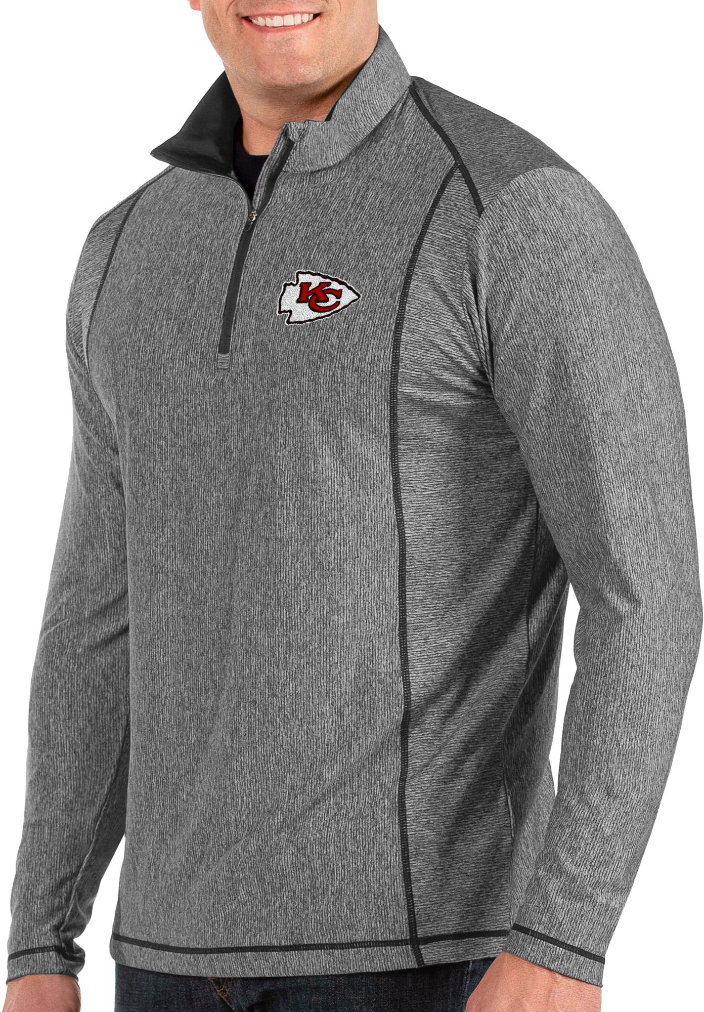 gray quarter zip pullover